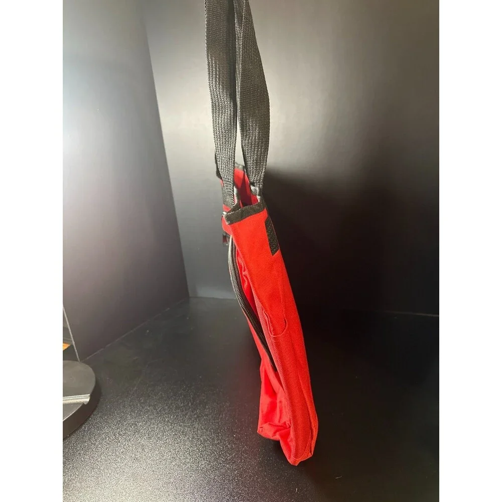 Red‎ & Black Nylon Utility Tote